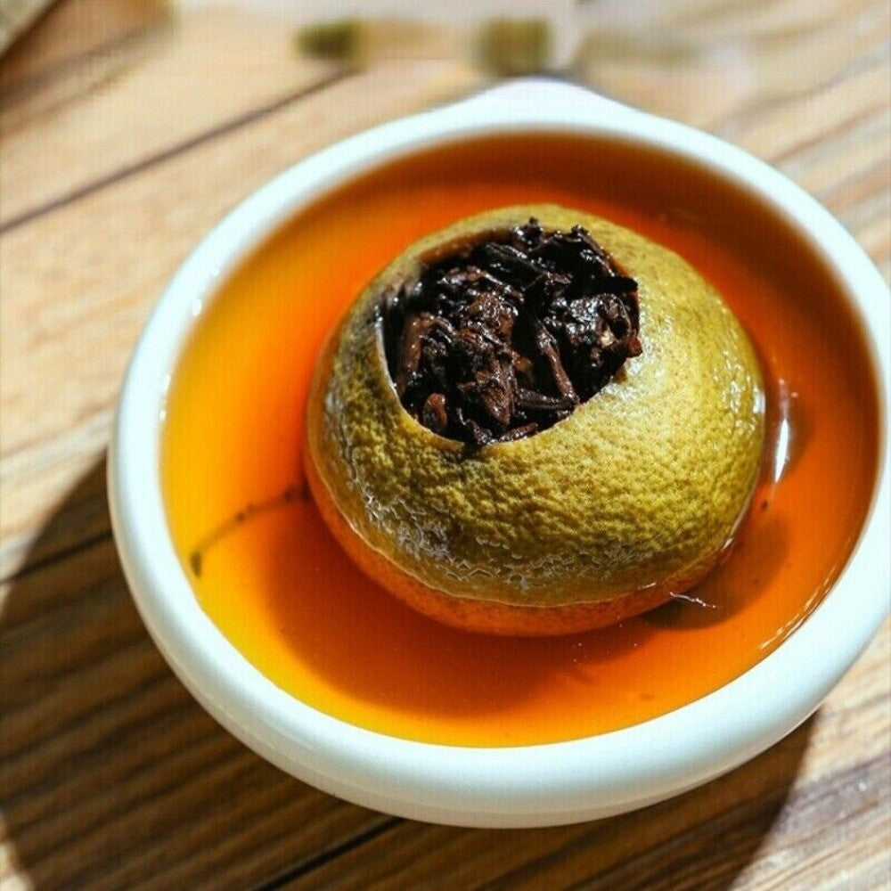 Tangerine Peel Pu-erh Tea 500g Premium Cooked Chinese Black Tea Aged Organic