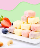 3 Bags Freeze-Dried Yellow Peach with Nuts & Yogurt Cubes 45g Office Snack