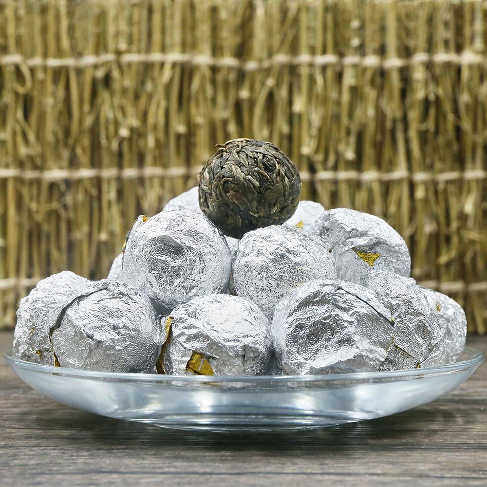 Yi Wu Big Tree“Dragon Ball”Mini Raw Puer Tuocha,2017 Chinese Sheng Puer Tea 50g Secondary image