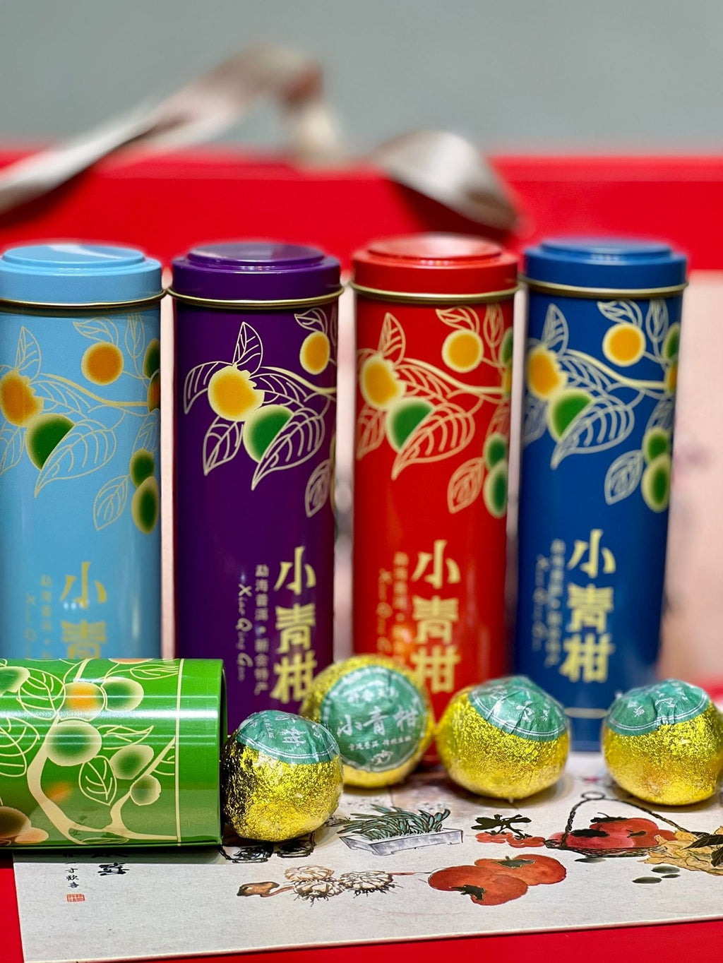 Xinhui Xiaoqingkang Gift Set Chen Pi Palace Puerh Tea Xiaoqingkang Ripe Tea