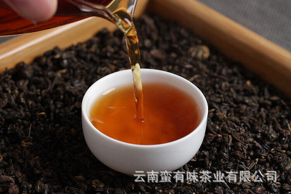 500g Black Tea Yunnan Fengqing Dian Hong Kung Fu Black Tea Two Leaves Red Conch