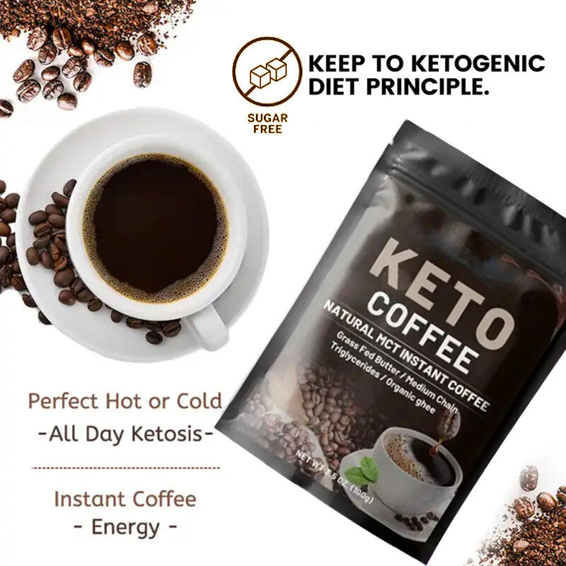 100g Fitness Instant Solid Drink Ketogenic Black Coffee Secondary image