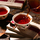 80gYunnan Bulang Mountain Gold Bud Puerh Tea Aromatic Palace Ripe Puer Tea Brick