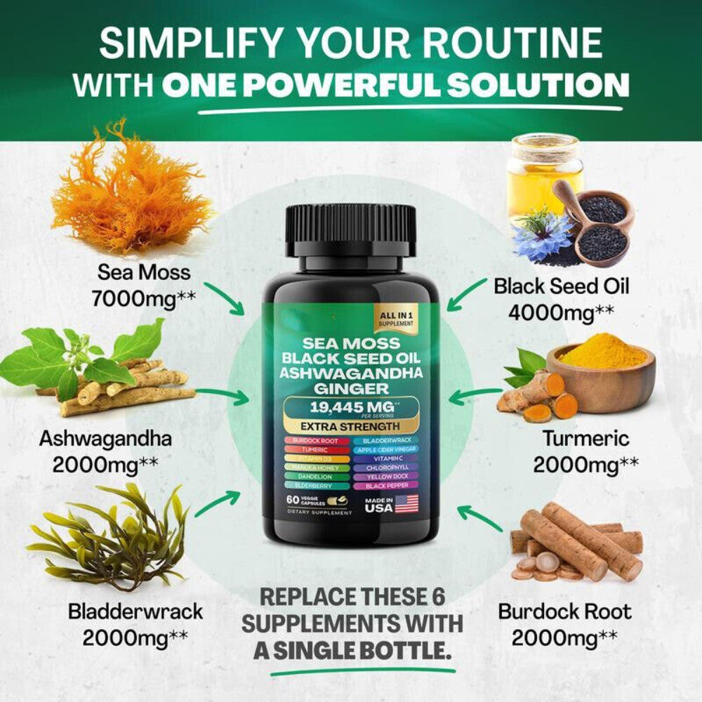Organic Dynamic Vitality Bundle - Sea Moss Multivitamin & Shilajit Power Combo
