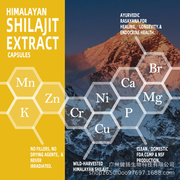 Shilajit Pure Himalayan 9000MG Energy Booster Ashwagandha 2000MG 60 Caps