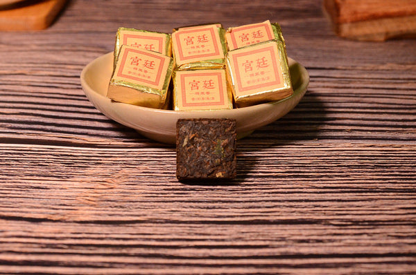Yunnan Jindian small square brick black tea leaves glutinous fragrance brick tea