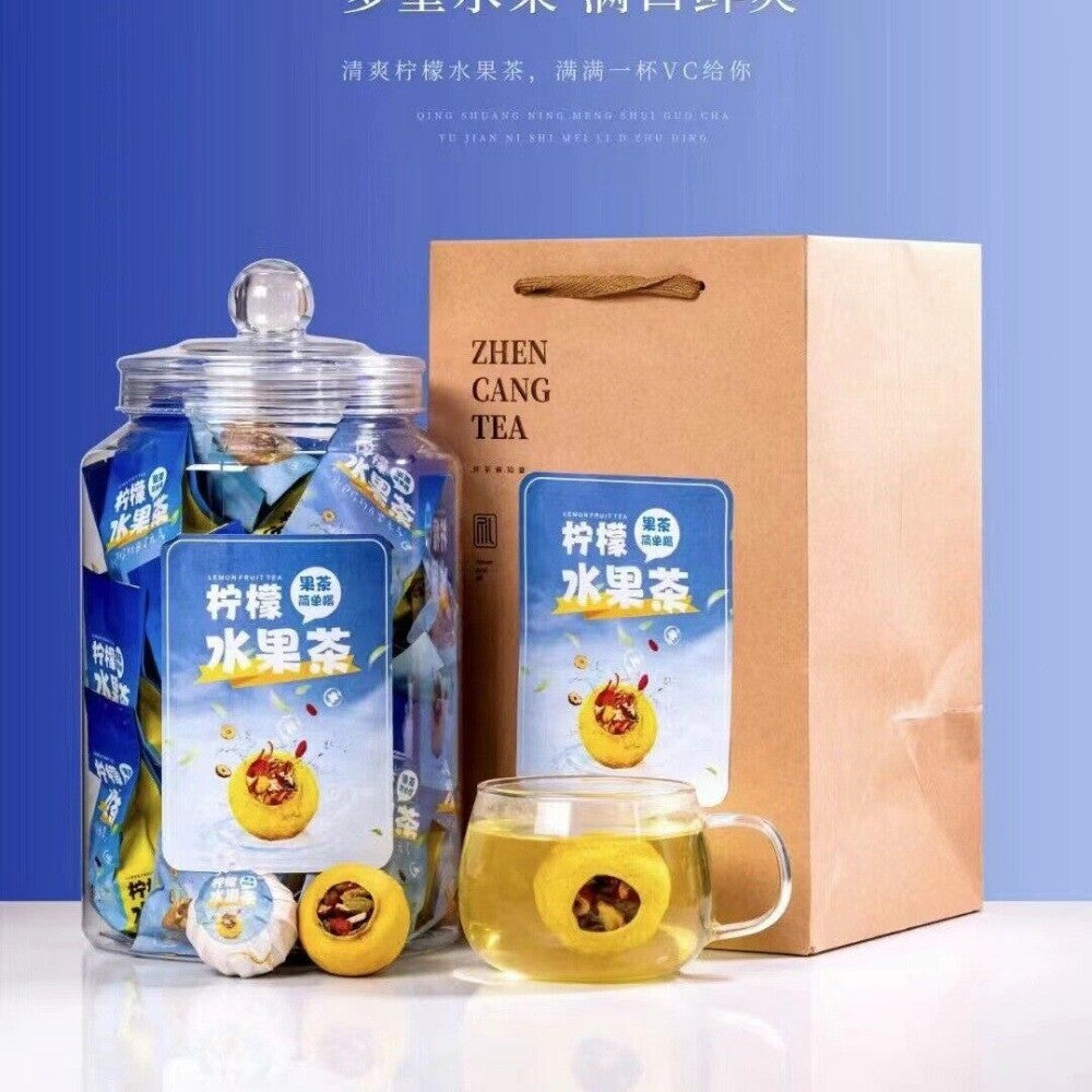 Freeze Dried Lemon Peach Oolong Tea Cold Brew Individual Packs