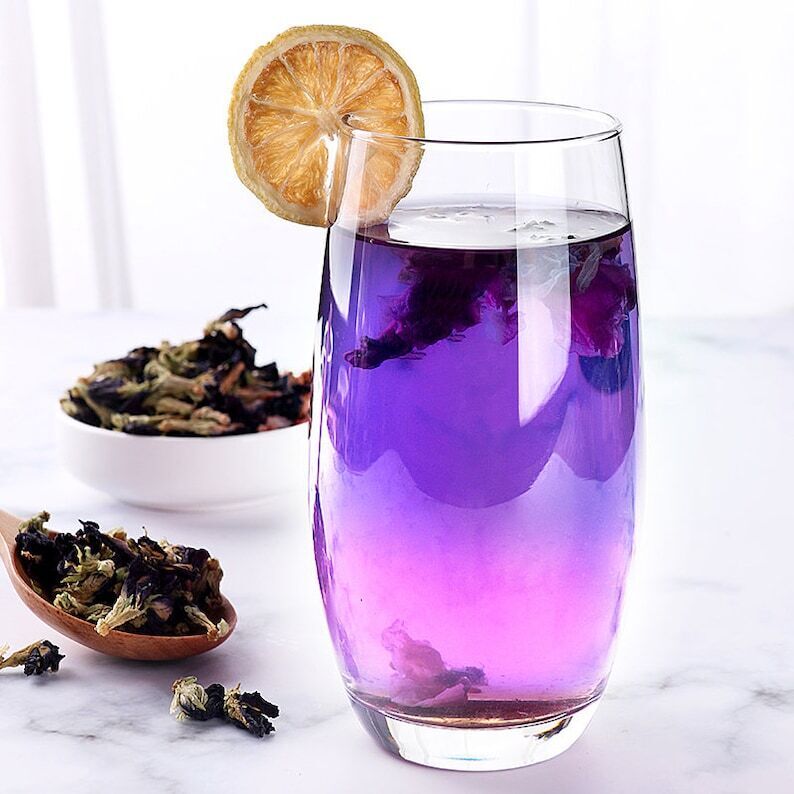 8.8oz Dried Butterfly Pea Tea Flower Pure Organic Natural Herbal Blue Drink tea Secondary image