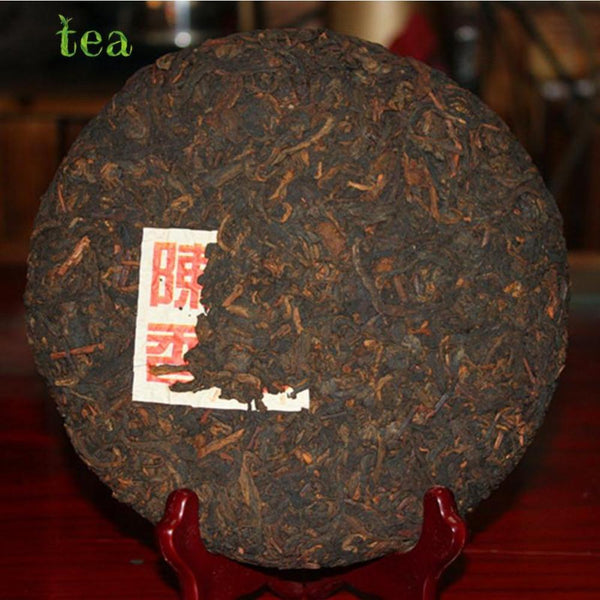 CIFbuy Yunnan Le Xingxiang Ancient Tree Chenxiang Ripe Puer Qizi Tea Cake 357g