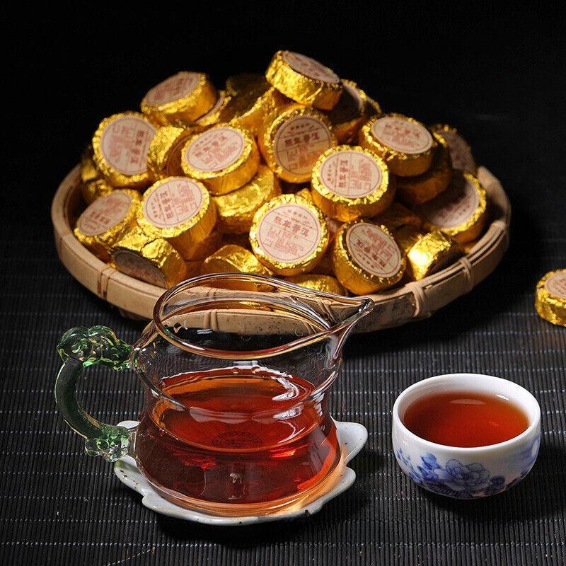 CIFbuy Yunnan Puer Small Tuocha Ripe Tea Original Mini Tuocha Small Round Tea Cake 500g