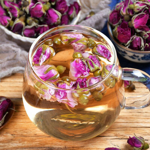 CIFbuy 100g Rose Tea Organic Healthy Herbal Flower Tea Canned Ping Yin Mei Gui Cha Tea