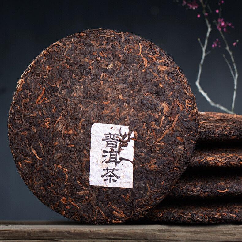 CIFbuy Yunnan Pu'er Ripe Tea Cake Bulang Mountain 300g Old Tree Tea Pu'er