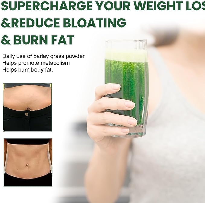 HelloYoung Organic Barley Grass Juice Powder Freeze Dried 250g Raw & Bio-Active Supergreens - Vegan Health Supplement for Kids & Adults