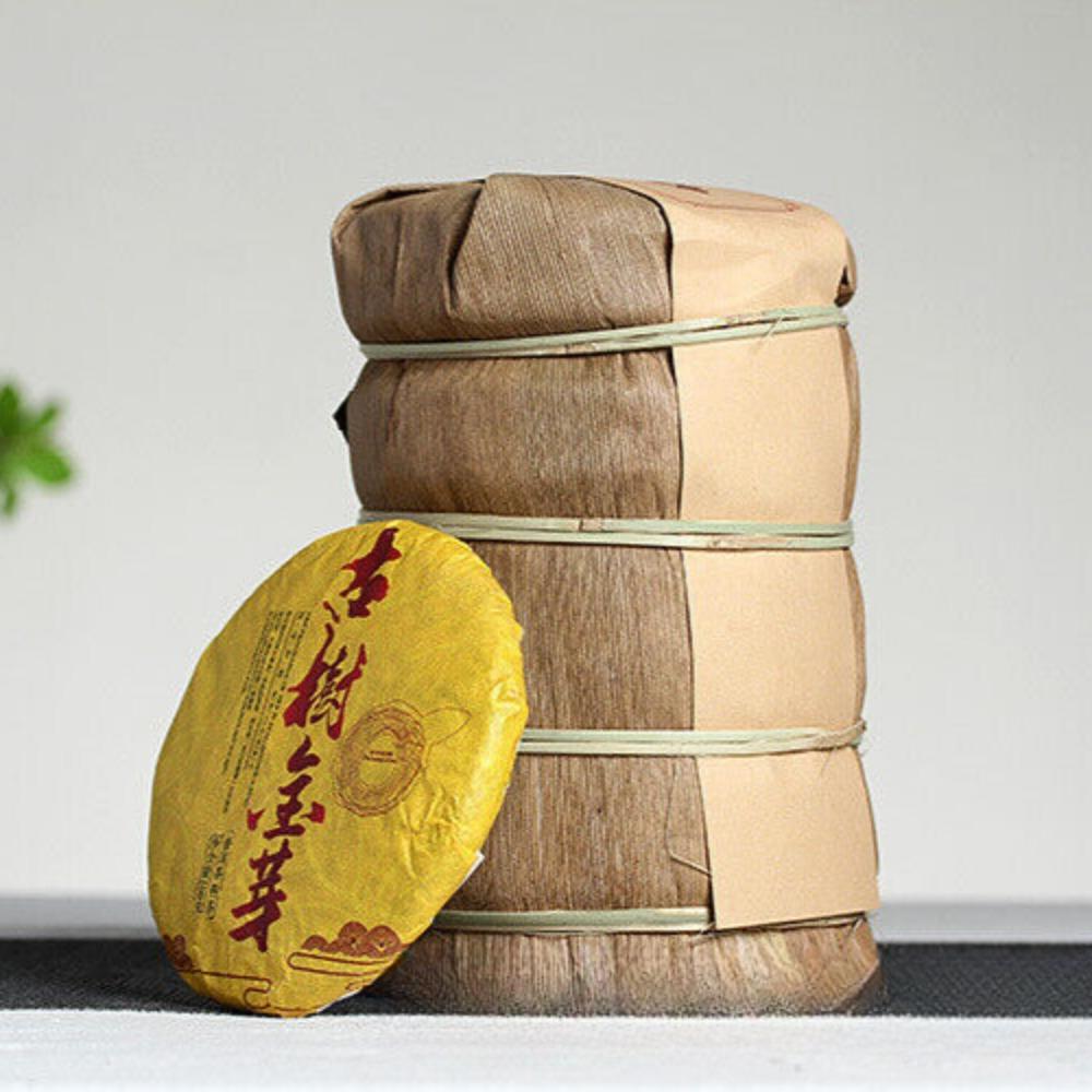 CIFbuy 100g Yunnan Pu'er Tea Ancient Tree Golden Bud Small Cake Pu'er Tea Ripe Tea