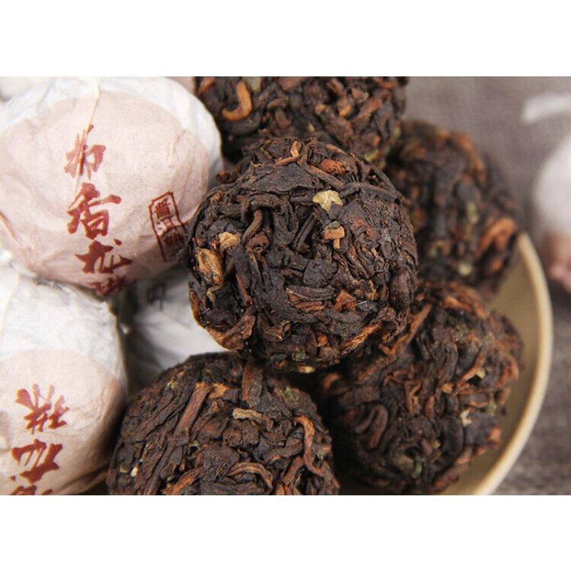CIFbuy Glutinous Rice Fragrance Puerh Ripe Tea Dragon Pearl 500g Puerh Tea Tuocha