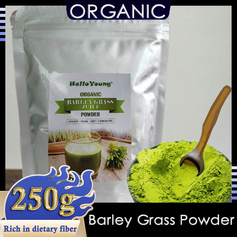 Barley Grass Powder Original 100% healthy Pure Organic Barley for weight loss body detox keto diet Barley grass powder 100% organic Natural Pure Barley Grass Low Sugar Level Body Detox Diet Barley Healthy Food