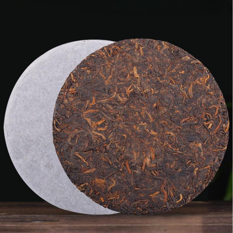 CIFbuy 357g Bulang Mountain Ripe Puerh Tea Cake Yunnan Ancient Tree Pu-erh Cooked Tea