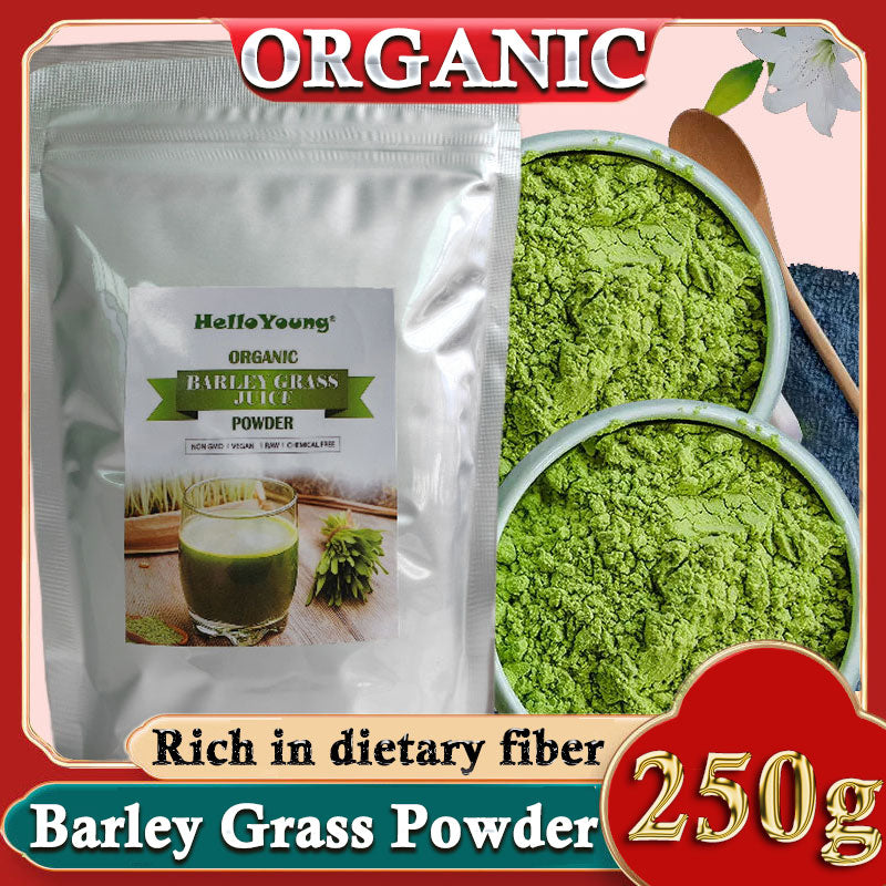 250g Organic Barley Grass Powder Gluten Free Non-GMO Superfood Vegan Non-GMO Gluten-Free Soy-Free Vegan & Paleo – Daily Greens Booster Main image