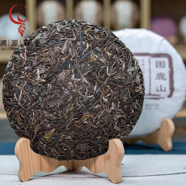 CIFbuy 357g Sleeping Deer Mountain Pu'er Raw Tea Cake Ancient Pu'er Seven Seed Cake Tea