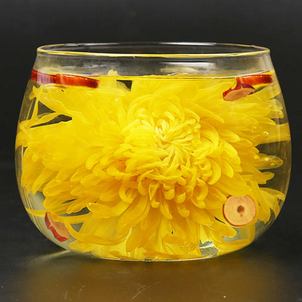 CIFbuy Jin Si Huang Ju Organic Golden Chrysanthemum Tea  Healthy Herbal Tea 100 Flowers