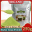 HelloYoung 250g Organic Barley Grass Powder Gluten Free Non-GMO Superfood Vegan moistening intestines, burning fat, purifying liver, lowering cholesterol