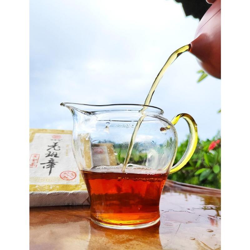 CIFbuy 200g Old Banzhang Raw Tea Old Tea Brick Golden Leaf Pu'er Raw Tea