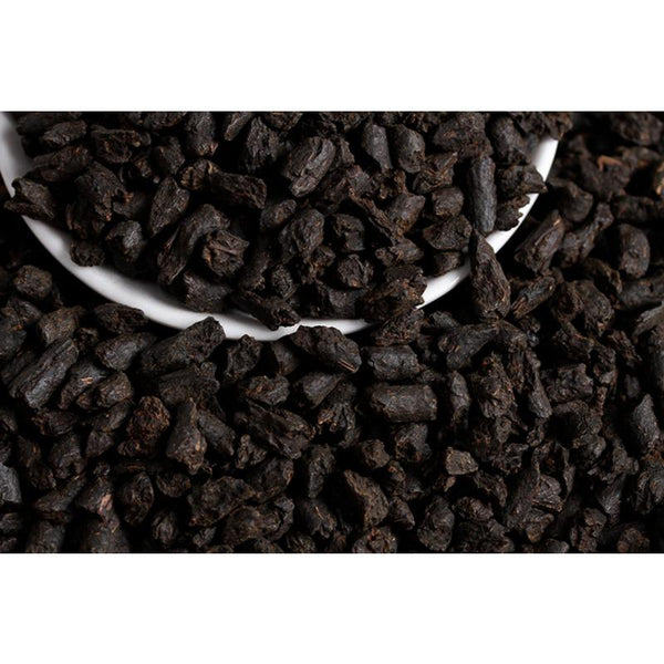 CIFbuy 500g/Tin Yunnan Pu'er Tea Menghai Ripe Tea Jujube Tea Fossil Crushed Silver