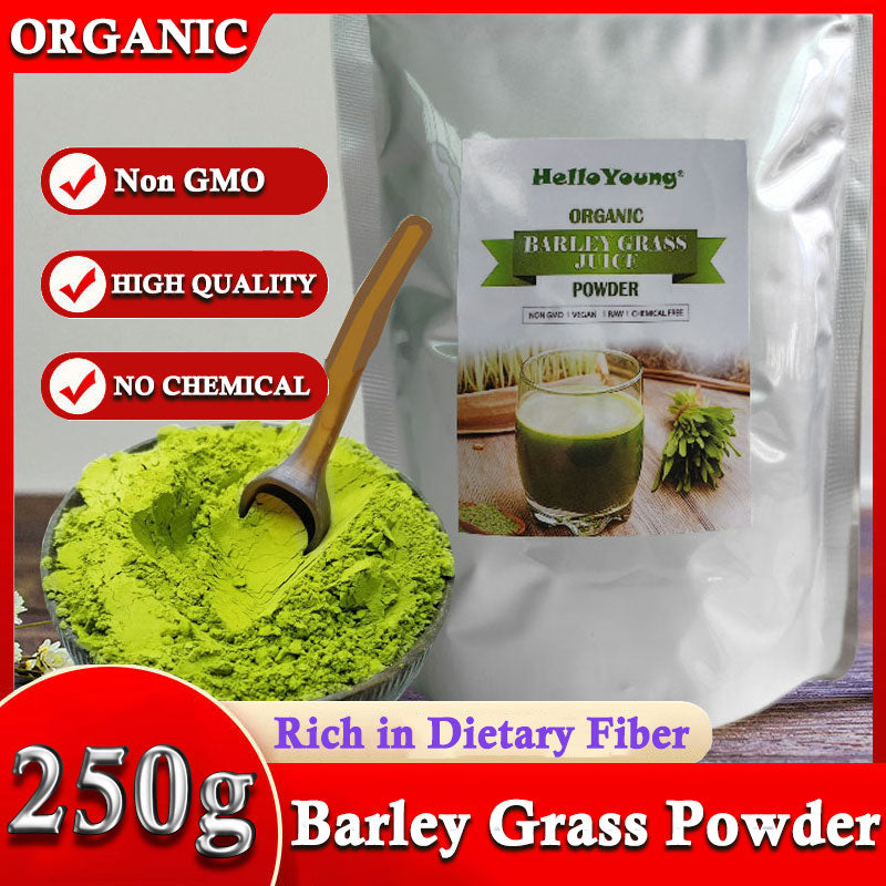 Barley grass official store Organic Barley Grass Powder original 250g Pure, Kosher, Vegan, Bulk. Good Source of Fiber, Protein Main image