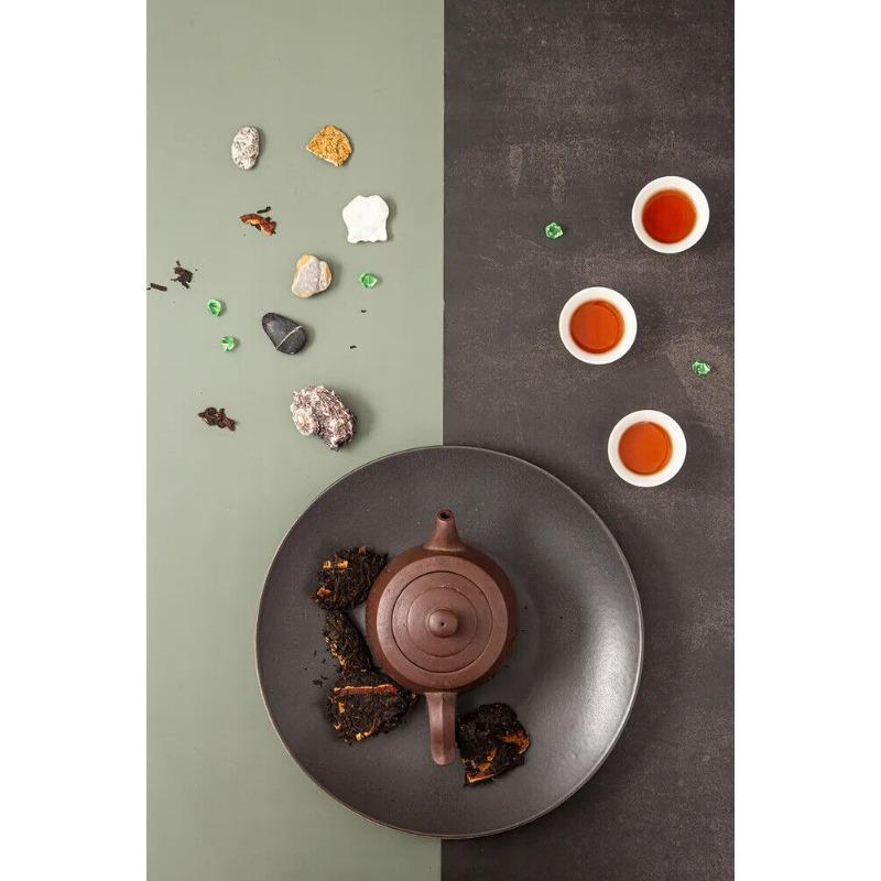 CIFbuy Tangerine Peel Puerh Tea Gu Yi Dried Orange Peel Pu-erh Ripe Pu'er Tea 357g