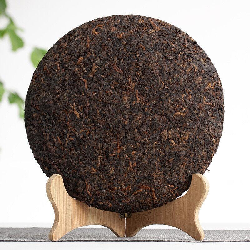 CIFbuy 357g Yunnan Puerh Ripe Tea Dry Storage Ripe Tea Menghai Flavor Seven Seed Cake
