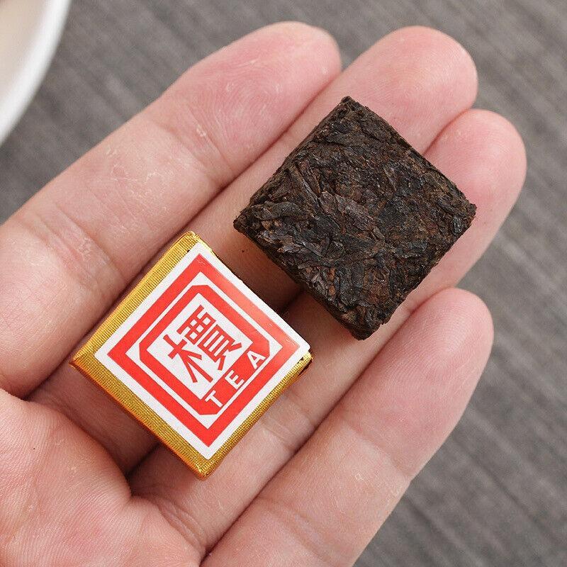 CIFbuy Small Gold Tea Brick 500g Mini Tuo Tea Small Square Brick Aged Pu-erh Ripe Tea