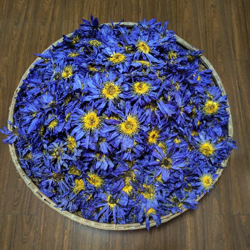CIFbuy 2023 New Blue Lotus Flower Tea, Fresh Egyptian Blue Water Lilies, Dried Blue Lotus Flowers, 50g