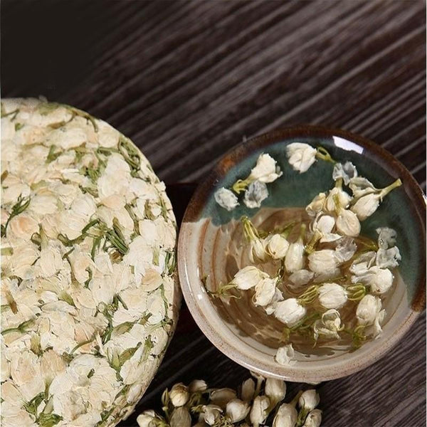 CIFbuy 200g Top Grade Dried Jasmine Tea Organal Bud Flower Tea Green Tea Cake Blooming