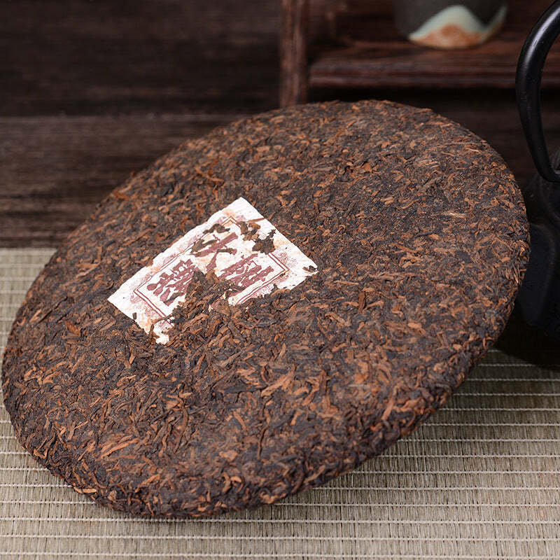 CIFbuy 357g Yiwu Golden Buds Puerh Ripe Tea Cake Yunnan Ancient Tree Cooked Pu-erh Tea