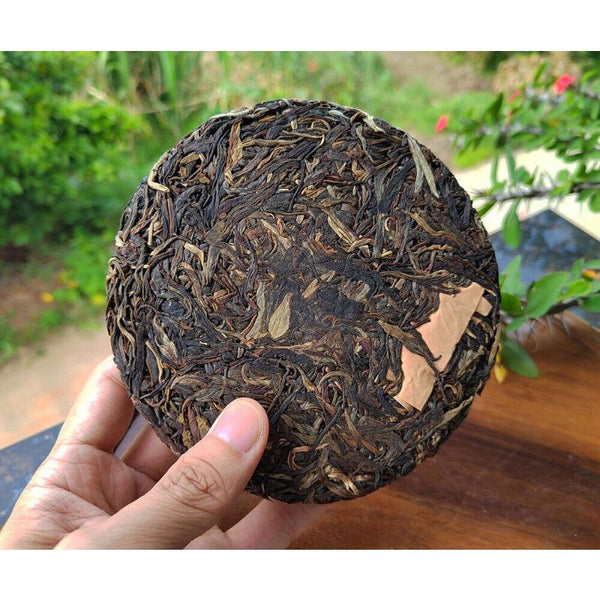 CIFbuy 200g Yiwu Pu-erh Tea Old Raw Tea Tianmen Mountain High Pole Pu-erh Old Cake Tea