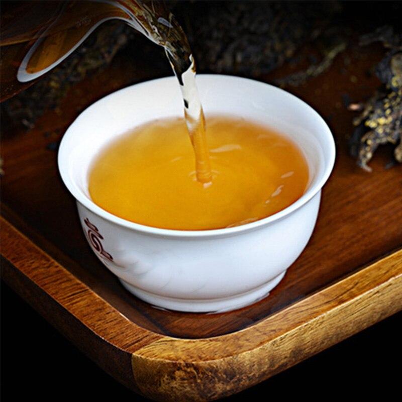 CIFbuy 2016 Hunan Anhua Dark Tea, Golden Flower Fuzhuan Brick Tea, 300g/Gift Box