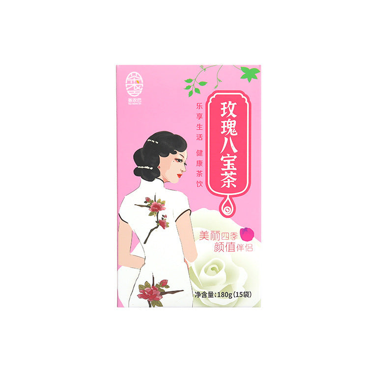 Health Care Natural Babao Tea Includes Longan Rose Jujube Herbal Tea 180g 15 Bag Main image