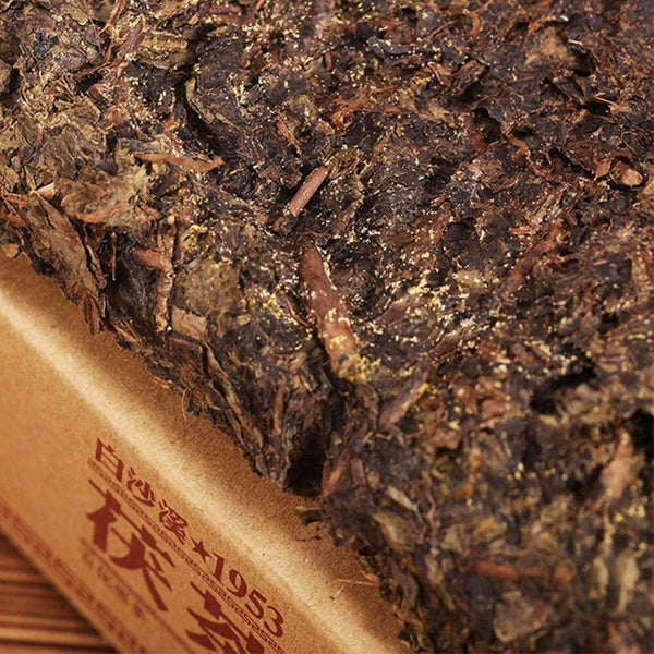 CIFbuy Anhua Baishaxi Dark Tea 2017/2018/2019 Golden Flower Fu Cha 1953 Brick Hei Cha 338g