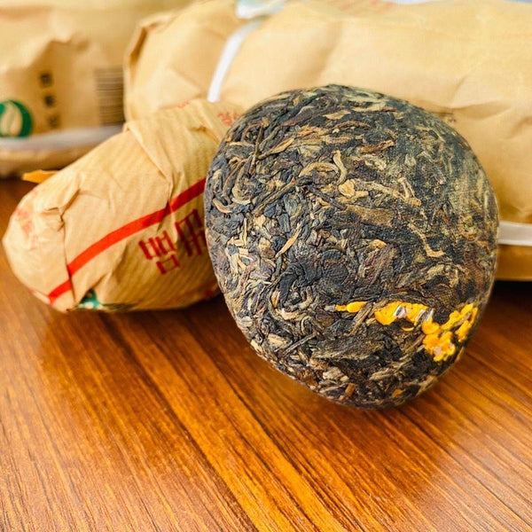 CIFbuy 2007 Yunnan Fengqing Special Grade Tuo Cha Golden Ribbon Pu'er Raw Tea Tuo 500g