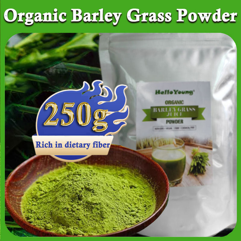 Barley Grass Powder Original 100% Pure And Organic Green Tea Barley Grass Powdered Drink burning fat, purifying liver, lowering cholesterol, beautiful skin Main image