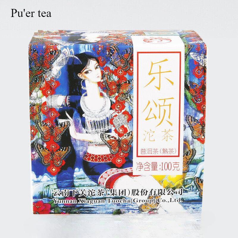CIFbuy Le Song * 2016 XiaGuan Tuocha Yunnan Puer Ripe Tea Shu Pu-erh Pu'er Boxed 100g