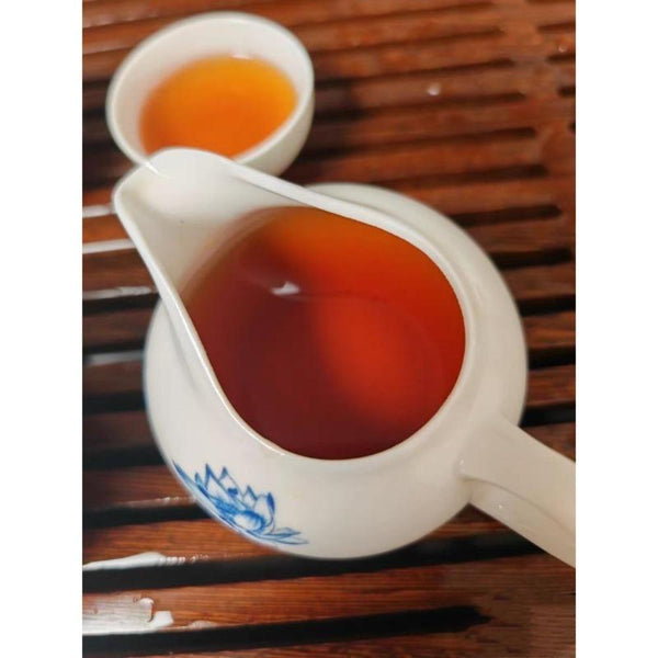 CIFbuy 357g Laobanzhang Aged Ancient Tree Ripe Seven Sons Yunnan Pu'er Tea Cake