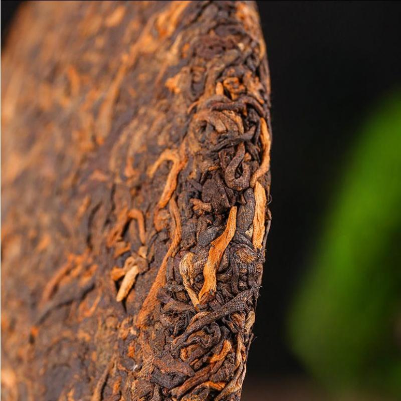 CIFbuy 357g Bulang Mountain Ripe Puerh Tea Cake Yunnan Ancient Tree Pu-erh Cooked Tea