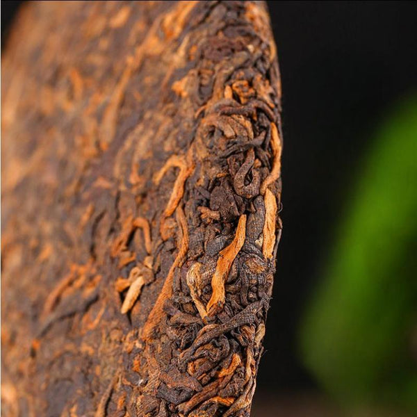 CIFbuy 357g Bulang Mountain Ripe Puerh Tea Cake Yunnan Ancient Tree Pu-erh Cooked Tea