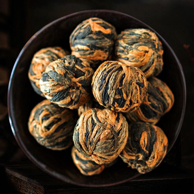 CIFbuy 500G Fengqing Work Dian Hong Tea Hydrangea Dragon Pearl Gold Ball Black Tea