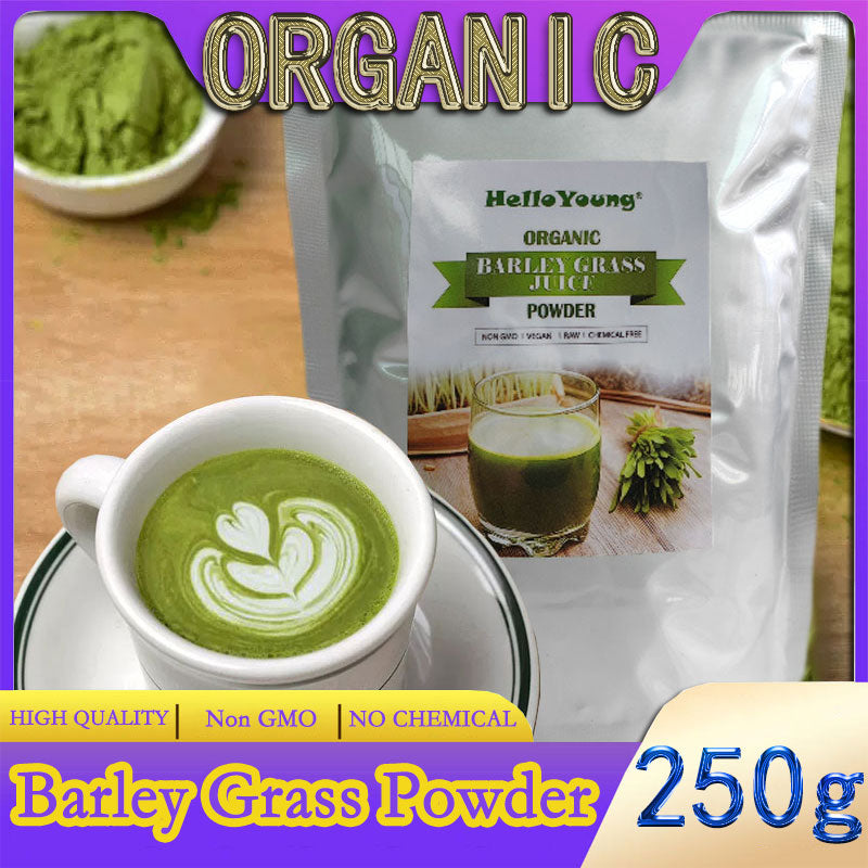 Barley grass official store Organic Barley Grass Powder original 250g  Pure Barley Grass Low Sugar Body Detoxification Main image