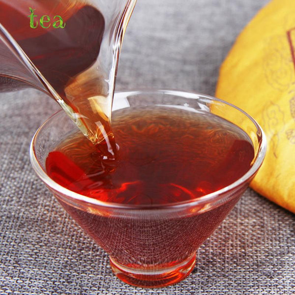 CIFbuy 2006 Pu-erh Tea, Menghai Brown Mountain Banpen Raw Material Ripe Tea Cake, Ancient Tree Collection 海湾熟普洱茶 2019 “梁公长林” 精品系列 熟普洱茶 400克