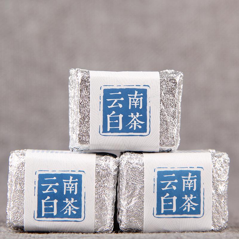 CIFbuy Yunnan White Tea Xiaotuo, White Tea with Gold Brick, Small Square Brick, 500g, Sun-dried Honey-scented White Tea