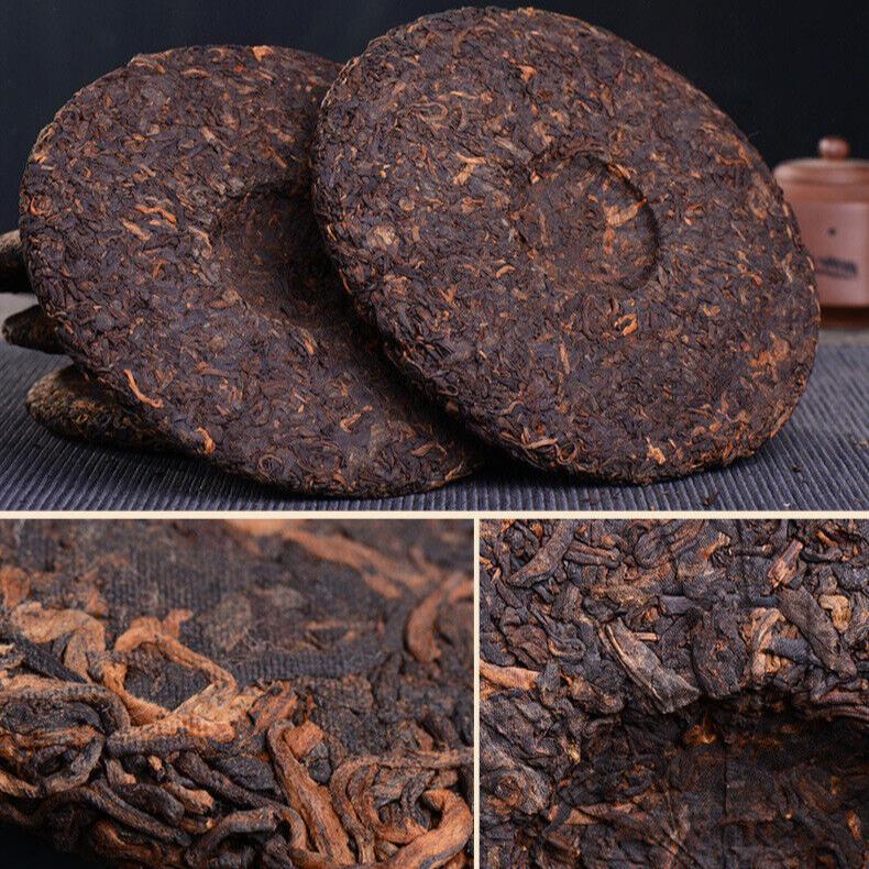 CIFbuy Yunnan Pu'er Ripe Tea Cake Bulang Mountain 300g Old Tree Tea Pu'er