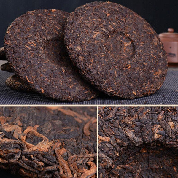 CIFbuy Yunnan Pu'er Ripe Tea Cake Bulang Mountain 300g Old Tree Tea Pu'er